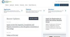 Desktop Screenshot of collegept.org